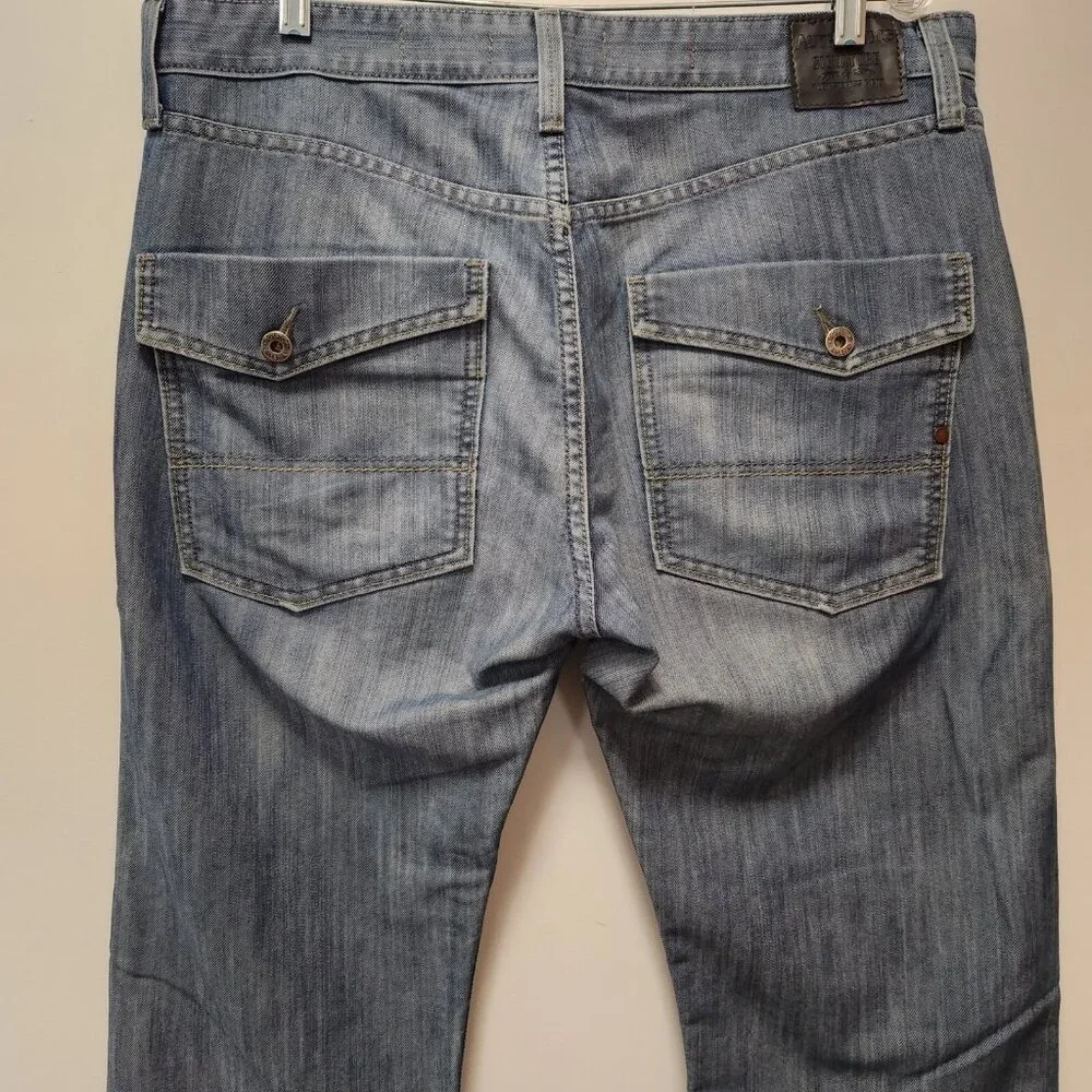 Levi Strauss Signature Authentics Slim Straight Jeans‎ Mens Size 36x32 Blue EUC